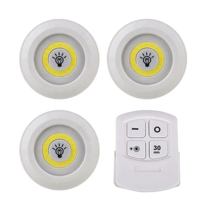 Set Luz Led - Control Remoto Inalámbrico (3 luces led + control remoto)