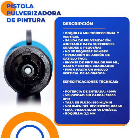 Pistola Pulverizadora de Pintura