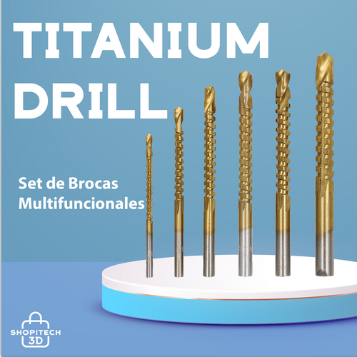 TITANIUM DRILL® Set de Brocas Multifuncionales