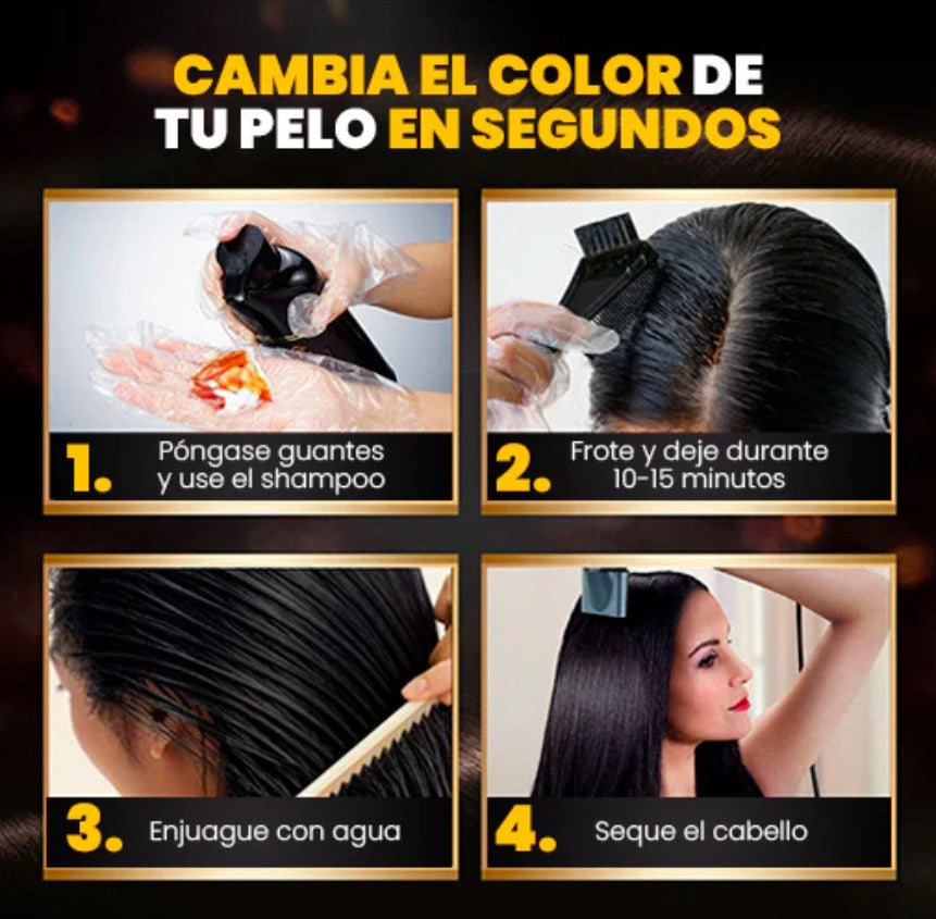 DI ADIÓS A LAS CANAS CON EL SHAMPOO COLORANTE